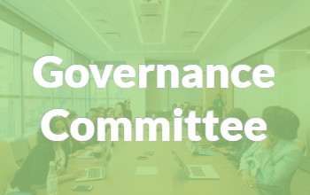 Green background with text that reads Governance Committee